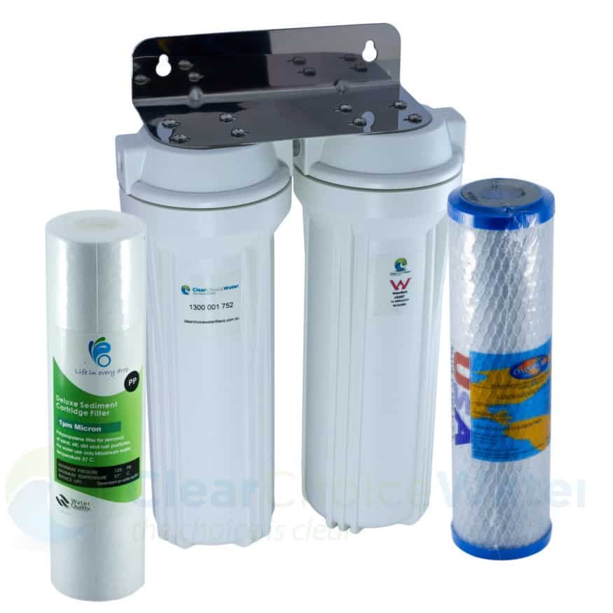 Omnipure USA Twin Under Sink Replacement Water Filter Set 10" 